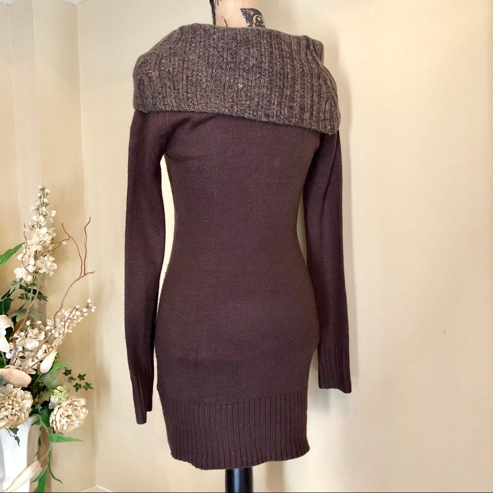 ~Charming Charlie~ brown sweater dress - Picture 4 of 4